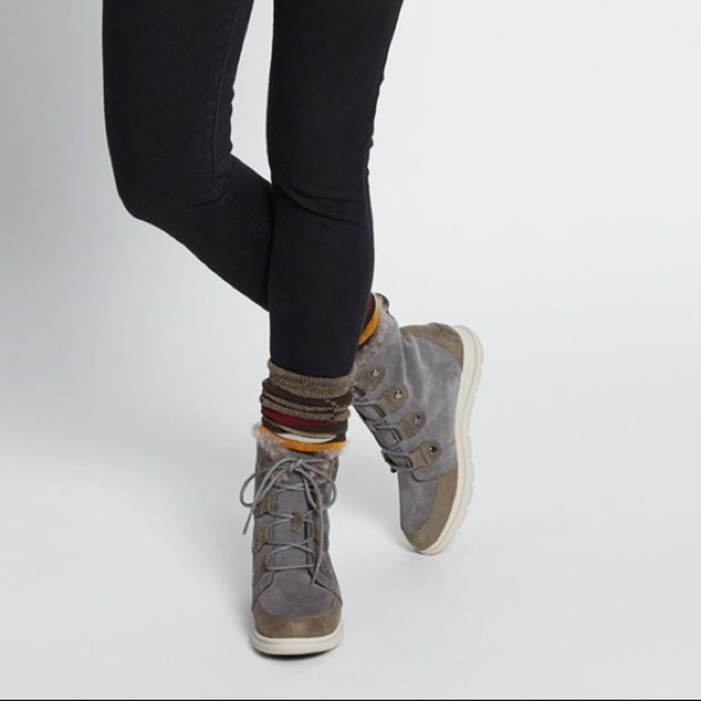 SOREL Women's Explorer Joan Waterproof Winter Boot - Picture 13 of 16